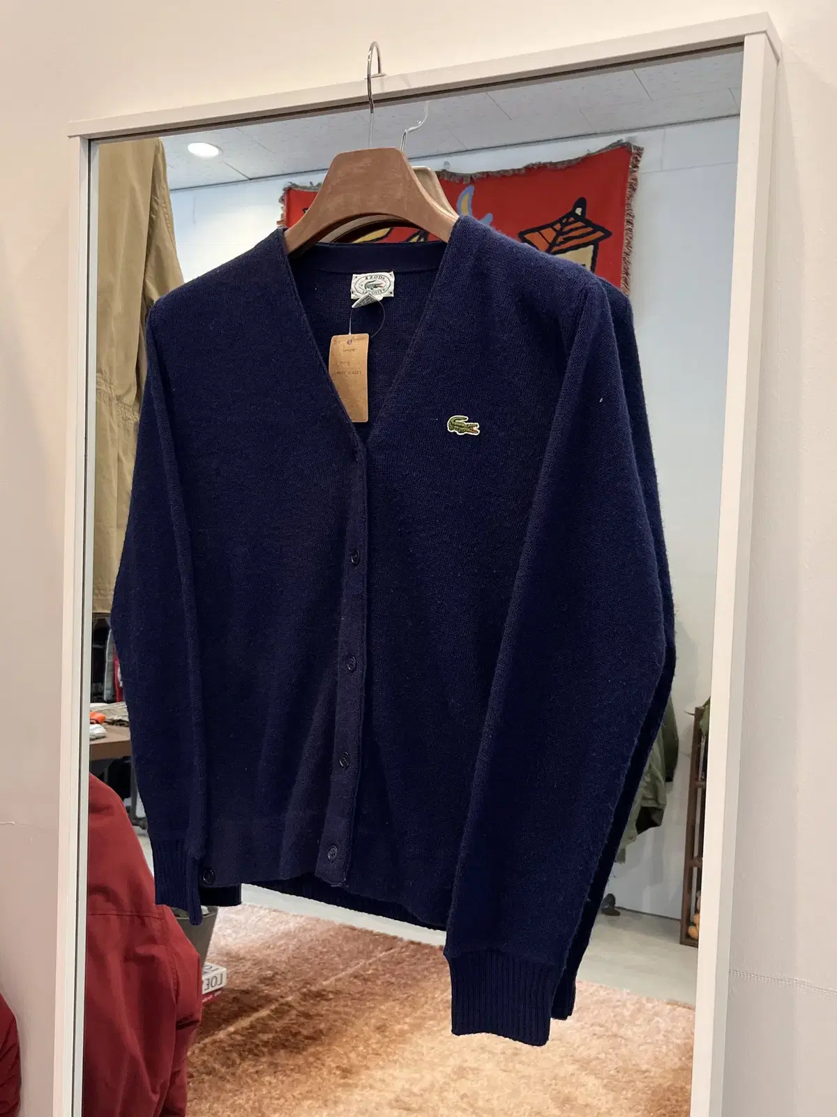 80s Lacoste 라코스테 가디건 (made in USA)